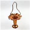 Image 1 : VTG HANDLED VENETIAN COPPER FLOWER BASKET VASE