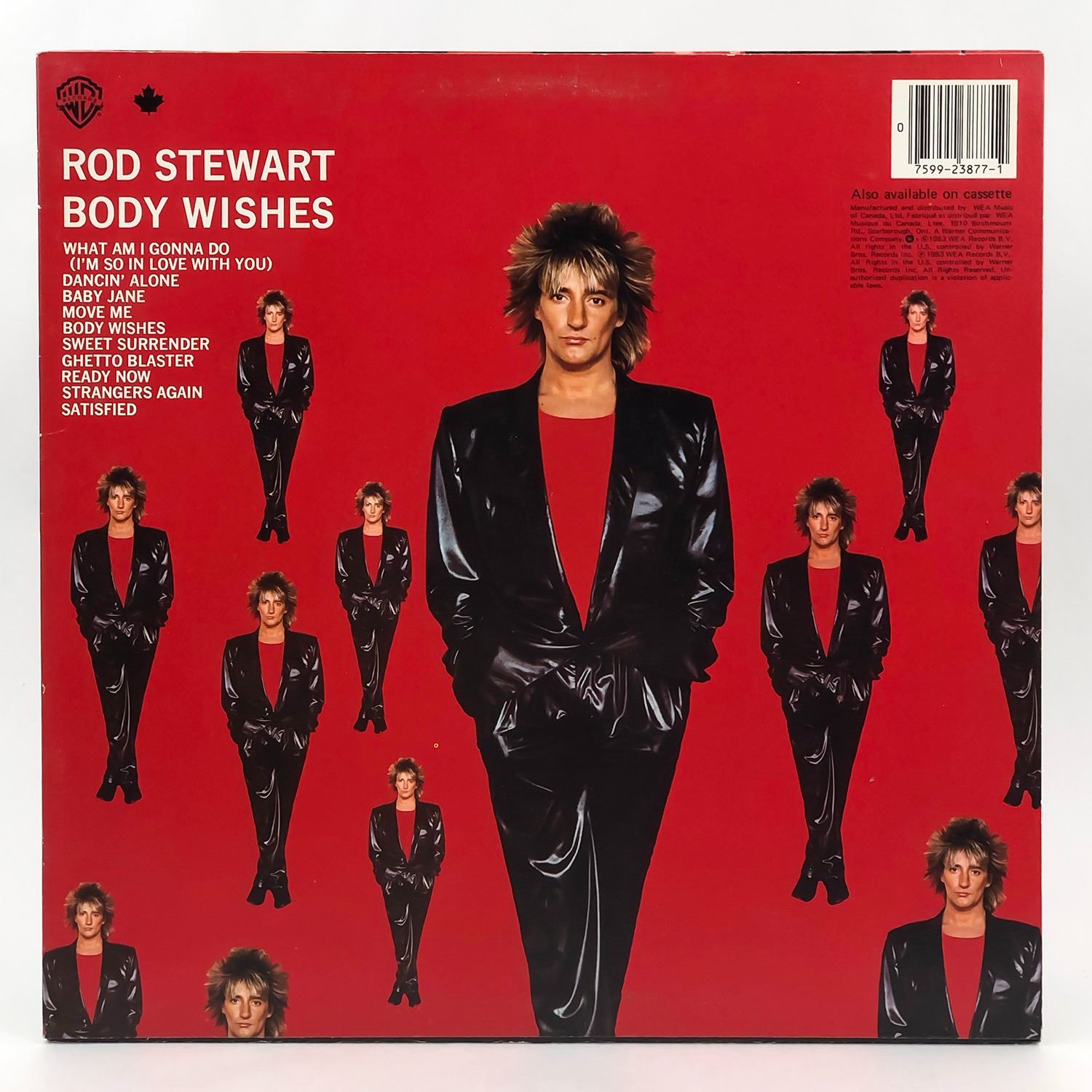 ROD STEWART BODY WISHES VINYL LP RECORD ALBUM