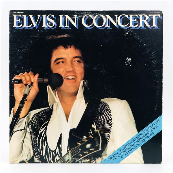 ELVIS PRESLEY - ELVIS IN CONCERT - VINYL LP RECORD
