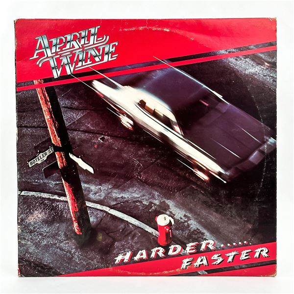 APRIL WINE - HARDER….. FASTER - VINYL LP RECORD