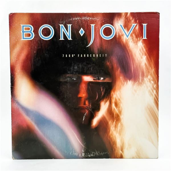 BON JOVI - 7800 DEGREES FAHRENHEIT - VINYL LP RECO