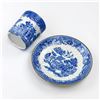 Image 4 : VINTAGE BLUE WILLOW PATTERN CUP AND SAUCER SET