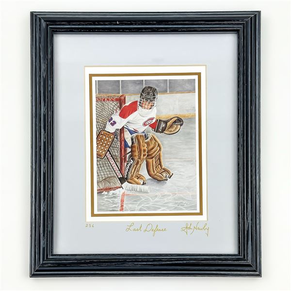 LTD EDITION #236 SIGNED JOHN NEWBY PRINT - GOALIE