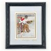 Image 1 : LTD EDITION #236 SIGNED JOHN NEWBY PRINT - GOALIE