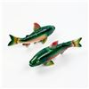 Image 1 : VINTAGE RAINBOW TROUT SALT & PEPPERS SHAKERS