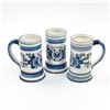 Image 1 : HAND PAINTED BLUE DELFT HOLLAND HEINEKEN STEINS