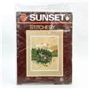 Image 1 : SUNSET STITCHERY TIME TO FLY CREWEL EMBROIDERY KIT