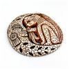 Image 2 : MOON & LEOPARD CHALKWARE WALL PLAQUE - MAYAN?