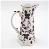 Image 1 : PURPLE FLORAL PORCELAIN PITCHER - ANDREA BY SADEK