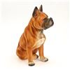 Image 2 : PORCELAIN SITTING BULLDOG FIGURINE DOG SCULPTURE