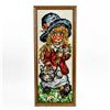 Image 2 : VINTAGE FRAMED 70’S CROSS STITCH GIRL POULBOT