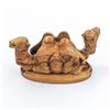 Image 2 : ISREAL OLIVE WOOD CARVING - CAMEL NAPKIN HOLDER