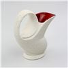 Image 1 : CROWN DEVON RED WHITE TEXTURE CERAMIC CREAMER
