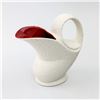 Image 2 : CROWN DEVON RED WHITE TEXTURE CERAMIC CREAMER