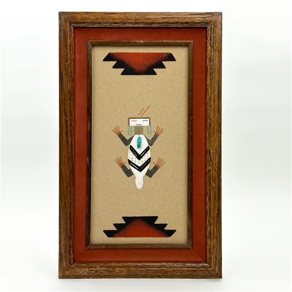 NATIVE AMERERICAN NAVAJO SAND PAINTING CREACHERS