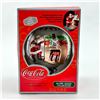 Image 1 : COCA COLA BLOWN GLASS SANTA CHRISTMAS ORNAMENT