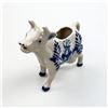 Image 2 : MEDIUM DELFT BLUE PORCELAIN COW CREAMER FIGURE