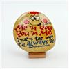Image 1 : VTG HAND PAINTED MELLEC “LUV YA” NOVELTY PET ROCK