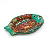 Image 2 : MEXICAN HAND PAINTED TERRACOTTA FISH STORY PLATE