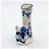 Image 1 : BLUE DELFT DUTCH BOY GIRL KISSING HEART BUD VASE