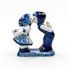 Image 2 : HOLLAND BLUE DELFT DUTCH BOY GIRL KISSING FIGURINE