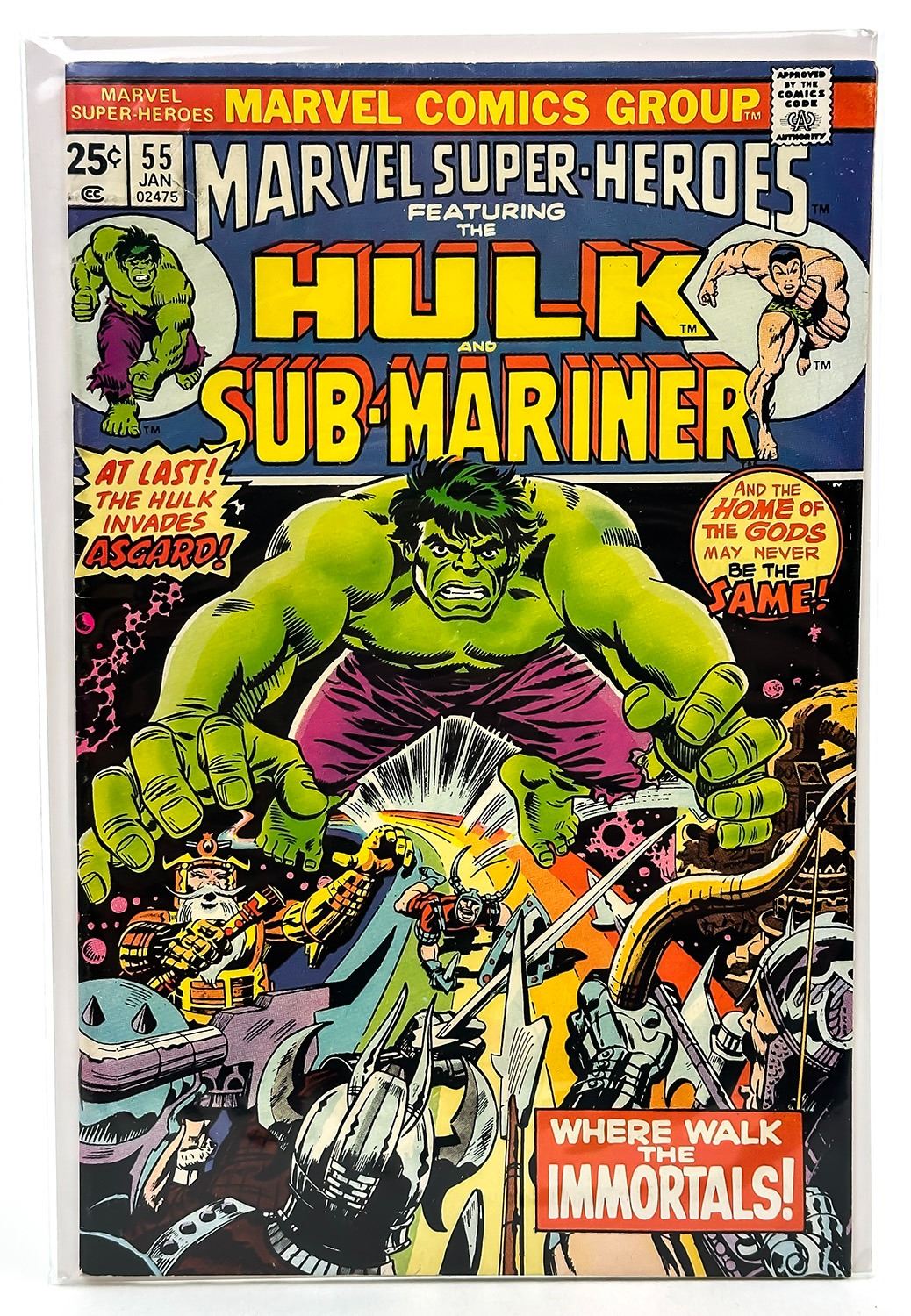 Hulk Sub MARVEL SUPER-HEROES - THE HULK & SUB-MARINER #55