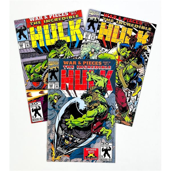 THE INCREDIBLE HULK #390, #391, #392 - WAR & PIECE