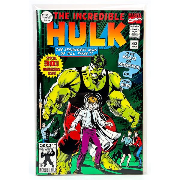 INCREDIBLE HULK #393 - 30TH ANNIV. ISSUE - FOIL CO