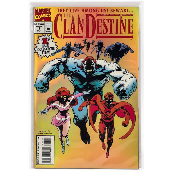 CLANDESTINE #1 - 1ST ISSUE HOLOFOIL COVER