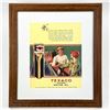 Image 1 : TEXACO GOLDEN MOTOR OIL ADVERTISING - BASEBALL