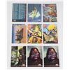 Image 1 : 1 SHEET OF 9 ASSORTED STAR WARS TOPPS GALAXY