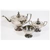Image 1 : ANTIQUE SILVER TEA SET (MARKINGS ON BOTTOM, PLEASE