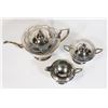 Image 2 : ANTIQUE SILVER TEA SET (MARKINGS ON BOTTOM, PLEASE