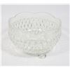 Image 1 : SMALL CUT GLASS FOOTED BOWL