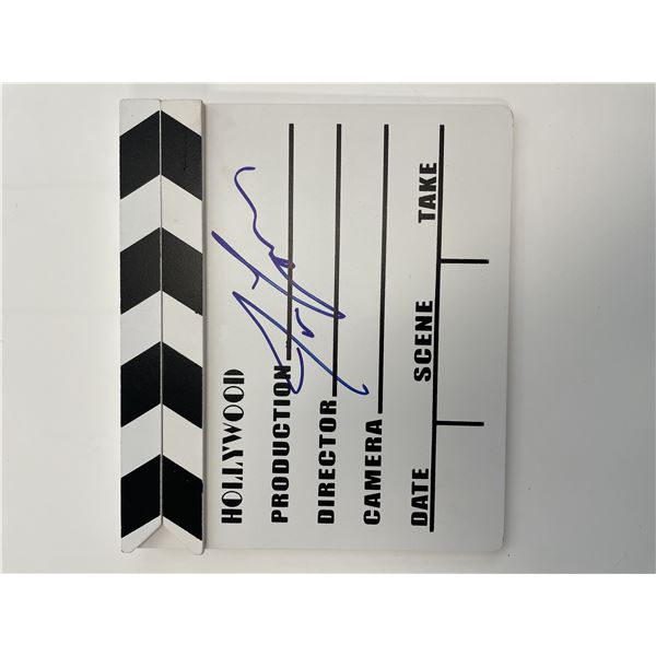 Filmmaker James Cameron signed movie clapperboard