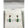 Image 2 : Pretty 10 k Solid Gold with Genuine Columbian Emerald Stones