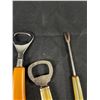 Image 2 : 3 Pcs Mid Century Barware with Bakelite Handles