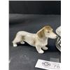 Image 2 : Vintage Cut Glass/Silver Dresser Box & Dachshund Figurine