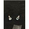Image 2 : Lovely Sterling Silver 925 with Blue TOpazOr Aquamarine Stones Stud Earrings