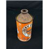 Image 3 : Vintage Orange Lucky Strike Cone Top Soda Can. Vancouver BC