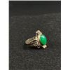 Image 1 : Nice Antique Silver & Green Stone Ring