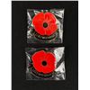 Image 2 : Lot Of 2 Canada Remembrance Pins & 2 Remembrance Day Flags. All Porceeds To The "True Patriot Love F