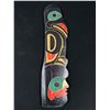 Image 2 : Vintage Signed First Nations Carving with Native Cardboard Print