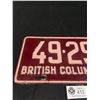 Image 2 : 1962 British Columbia License Plate