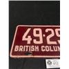 Image 2 : 1962 British Columbia License Plate