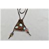 Image 2 : Native American Navajo Leather Boda Bag