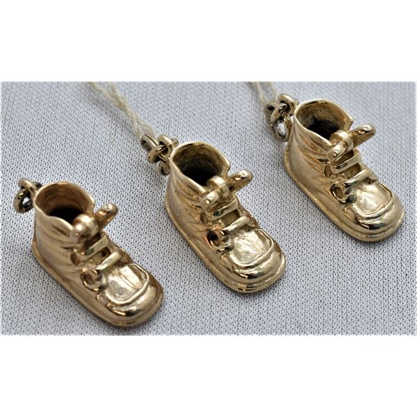 Estate Napier Sterling Baby Shoe Charms