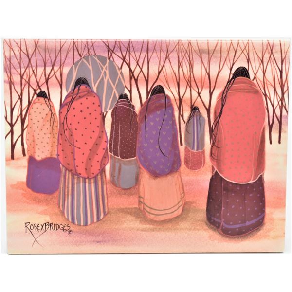 Cherokee Jeanne Rorex Bridges Art Tile Picture