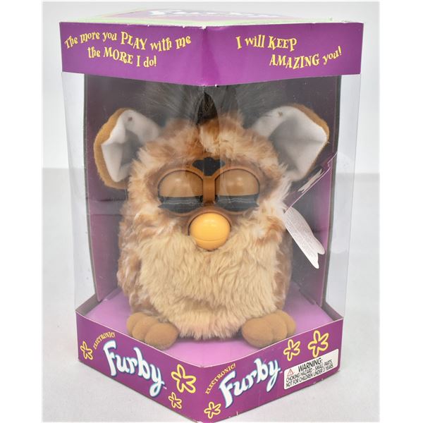 1998 Giraffe Print Furby in Original Box