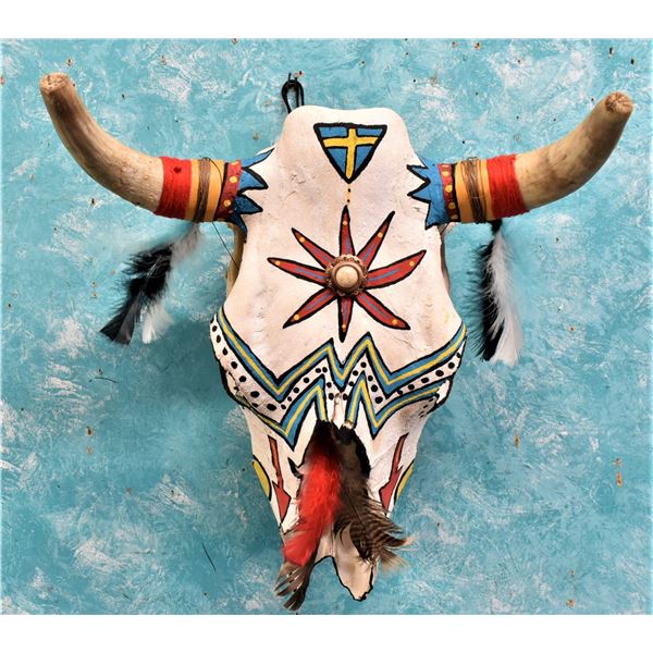 Cow Skull Decorated by T's Creations